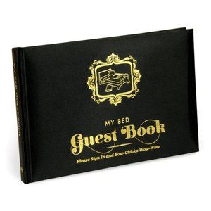 KNOCK KNOCK My Bed Guest Book Humor Gag Gift NEW